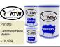 Preview: Porsche, Cashmere Beige Metallic, L1X / SQ: 500ml Lackdose + 500ml Klarlack + 250ml Härter - Set, von ATW Autoteile West.